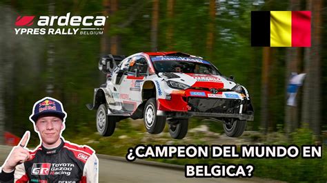 Rally Ypres Bélgica Rovanperä podría ser CAMPEÓN de 2022 en