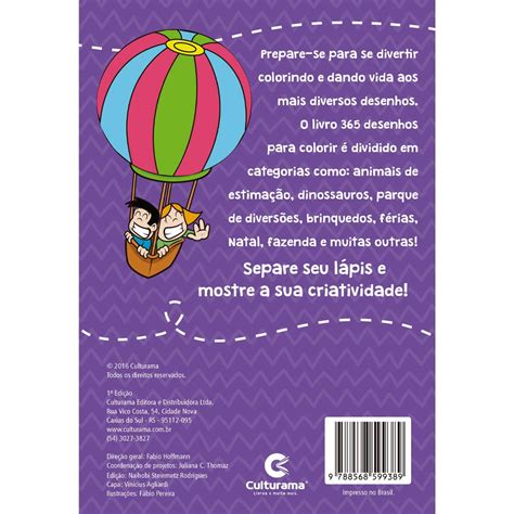 Livro 365 Desenhos Para Colorir - 7