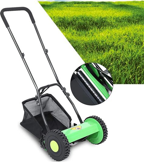 Environmental Hand Push Manual Lawn Mower With Collection Bag For Small To Medium Yards Buy