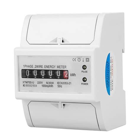 Cikonielf Compteur Lectrique Kwh Num Rique Monophas V Fils P