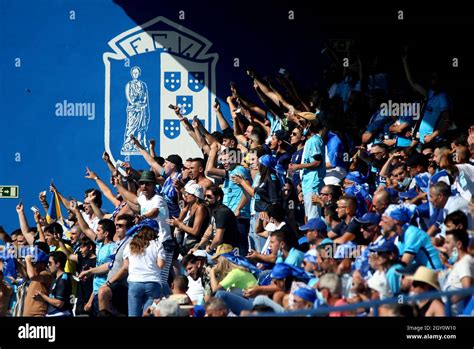 VIZELA PORTUGAL SEPTEMBER 19 Fans Of Vizela FC During The Liga