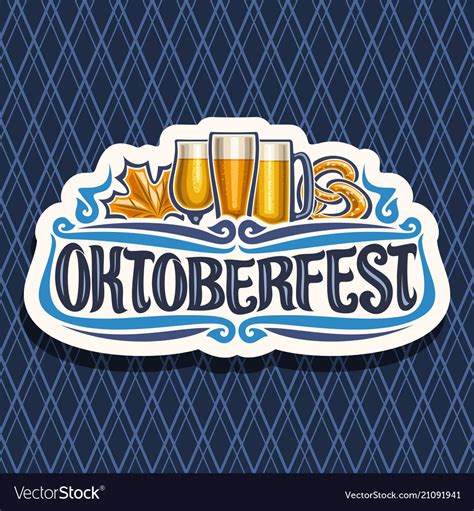 Logo for oktoberfest Royalty Free Vector Image