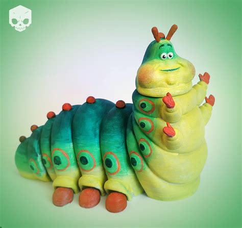 STL file HEIMLICH - A BUG'S LIFE - Flexi sworm・3D print design to ...