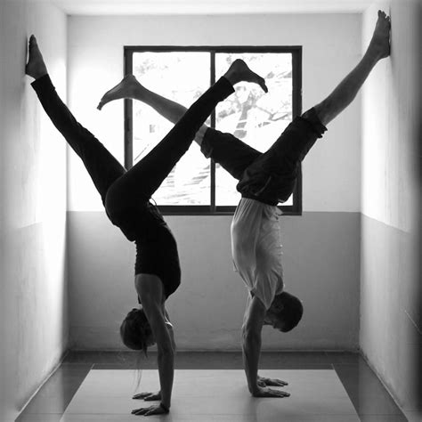 Bob And Trish Handstand Couples Acroyoga Couples Yoga Handstand Bob