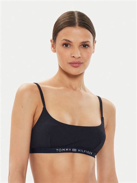 Tommy Hilfiger Góra od bikini UW0UW05323 Granatowy Modivo pl