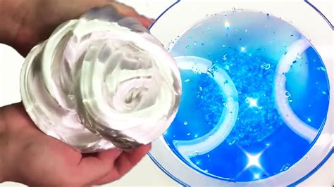 Mirror Putty Crunchy Slime Jiggly Water Slime Satisfying Slime Asmr Video Youtube