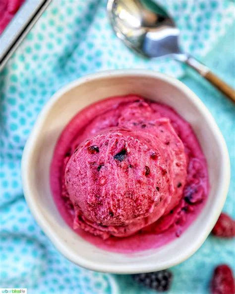 Dairy Free Mixed Berry Ice Cream Urban Bliss Life