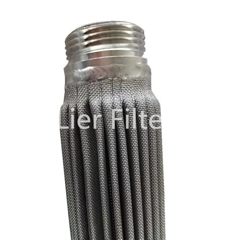 High Dirt Holding Capacity Stainless Steel Sintered Filter Element Folded