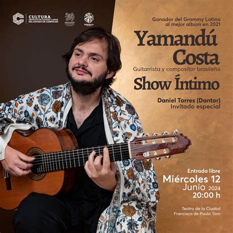 El Virtuoso Guitarrista Yamand Costa Brasile O Se Presenta En Campeche