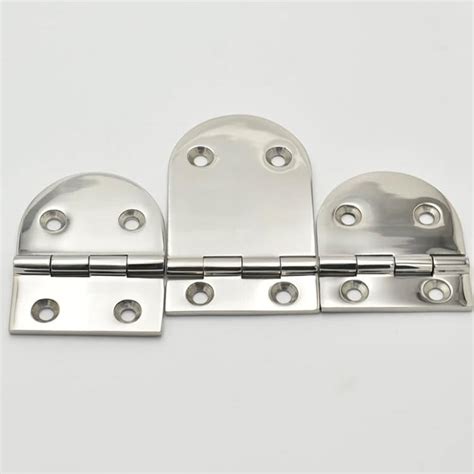 Polished Stainless Steel Marine Grade Boat Hinge Hardware Heavy Duty