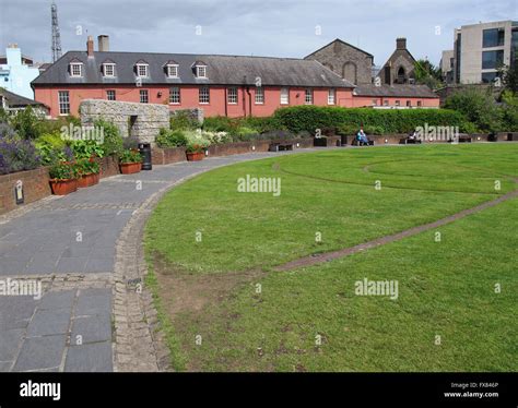 Dublin Castle Gardens, Dublin city, Ireland Stock Photo - Alamy