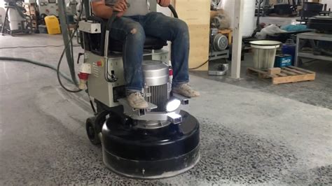 Asl Ride On Concrete Floor Grinding Machine Youtube