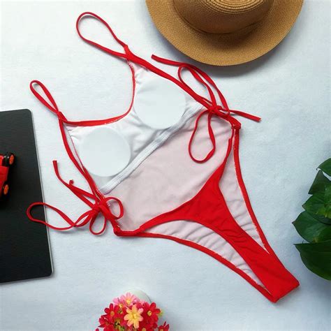 Hot Sale No Pad Open Back Bodysuit High Cut Hips Crotch Thong One Piece