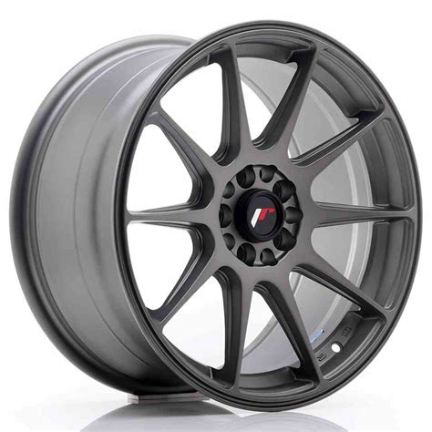 Japan Racing JR Wheels JR11 17x8 25 ET35 5x100 5x108 Gun Metal