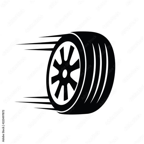 Automotive Tyre Shop Logo Design Inspiration Vector Stock Vector