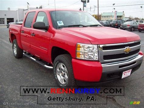 2009 Victory Red Chevrolet Silverado 1500 Lt Z71 Crew Cab 4x4 20306061 Car