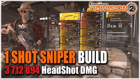 The Division 2 MY BEST TU6 PVE SNIPER BUILD 3 MILLION HEADSHOT DMG