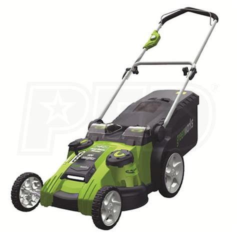 Greenworks 20 G Max Twin Force 40 Volt Cordless Dual Blade 2 In 1 Lawn Mower Greenworks 25302