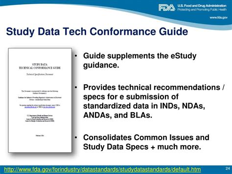 PPT Requirements For Standardized Study Data Update On Guidance