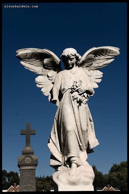 Angel Sculpture In Most Holy Redeemer Cemetery