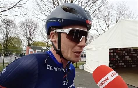 Tour des Flandres Valentin Madouas souffrant a abandonné ce Ronde