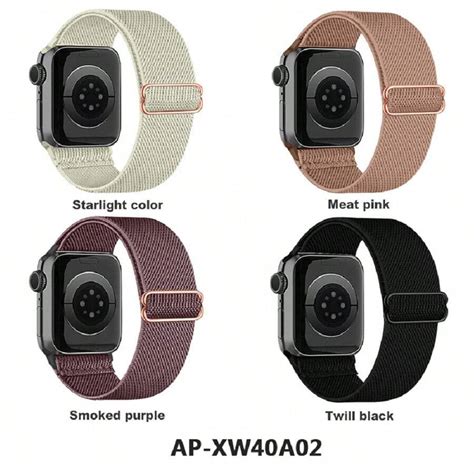 4er Pack Elastisches Solo Loop Armband Kompatibel Mit Apple Watch Band