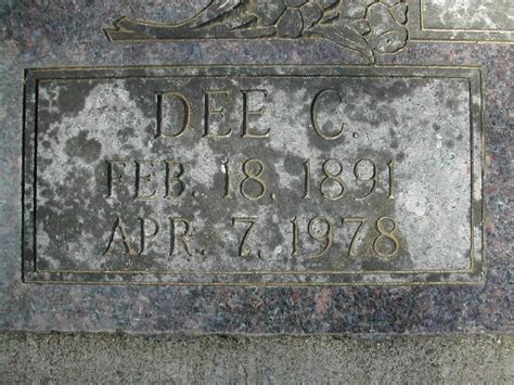 Dee C Mckay Monumento Find A Grave