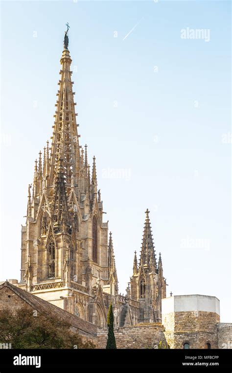 Gothic Castle On The Via Laietana In Barcelona Spain Via Laietana Was Projected In 1879 And It