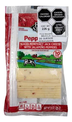 Queso First Street Monterrey Jack Rebanado 226g MercadoLibre