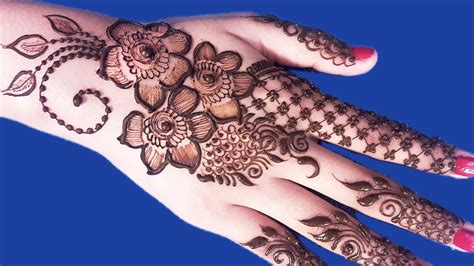 Fantastic Arabic Floral Mehndi Design - Floral Eid Mehndi Designs - Eid Mehndi - Crayon