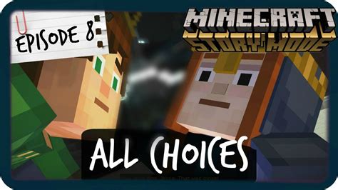 Minecraft Story Mode All Choices Episode 8 Youtube