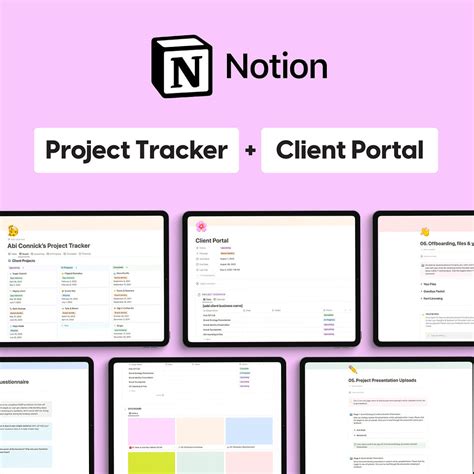 Notion Project Tracker Client Portal Abi Connick NEW