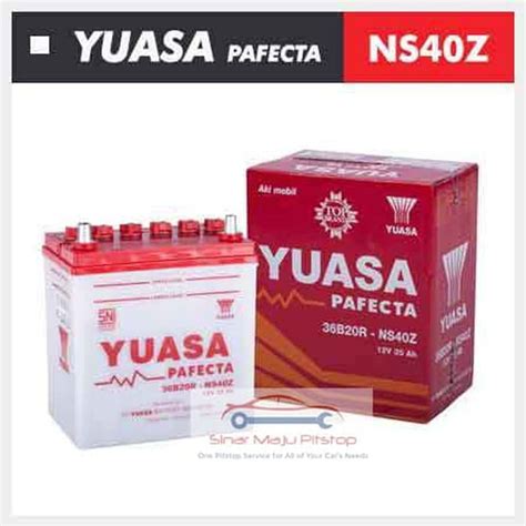 Aki Mobil Yuasa 36B20R NS40Z Aki Basah 12V 35 Ampere Accu Mobil