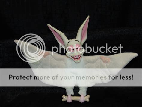 1997 Disney TALKING BARTOK Anastasia White Bat Plush NR | eBay