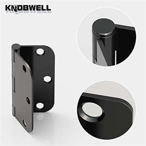 Getuscart Knobwell 30 Pack Matte Black Door Hinges 35 X 35 With 5