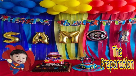 Superman Themed Birthday Party Decorations - Happy Birthday Card