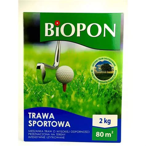 Biopon 2 Kg Trawa Sportowa Mieszanka Boiskowa Odporna Na Bieganie