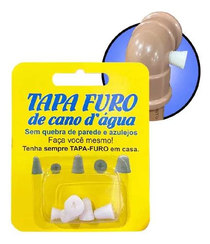 Tapa Furo Tubo Pvc Cano Agua Medidas Reparo Facil