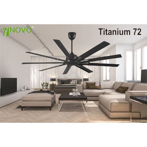 Regair Inovo Titanium Kipas Siling Big Ceiling Fan Blades Remote