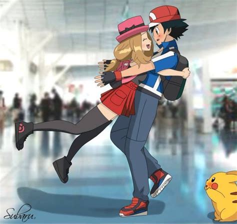 Ash & Serena 💕 | Pokemon game characters, Pokemon ash and serena ...