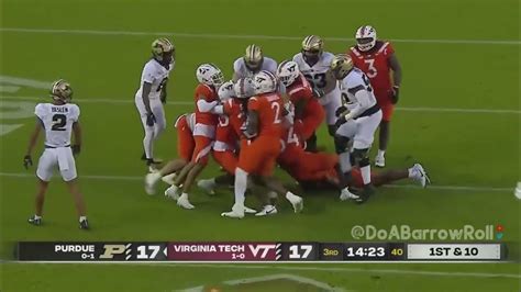 Purdue Oloffense Vs Virginia Tech Defense 2023 Youtube