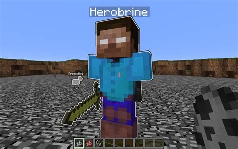 Herobrine Boss In One Command Minecraft Map