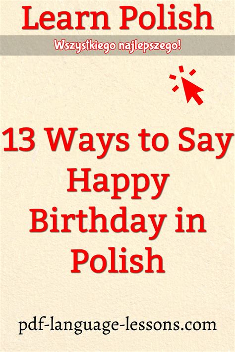 Happy Birthday Wishes In Polish - Happy Birthday Card