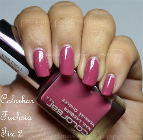 Preciouspearlmakeup Colorbar Nail Lacquer Fuchsia Fix 2