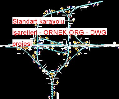 Standart Karayolu I Aretleri Dwg Projesi Autocad Projeler