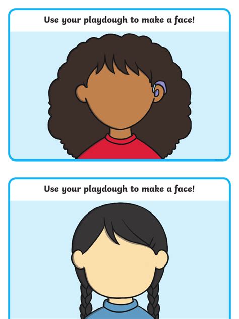 Faces Playdough Mats | PDF