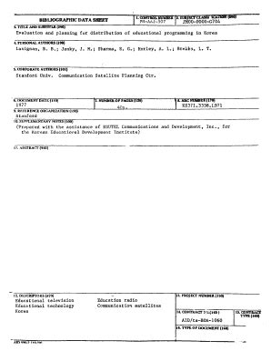 Fillable Online Pdf Usaid Bibliographic Data Sheet Pn Aaj Jmoo