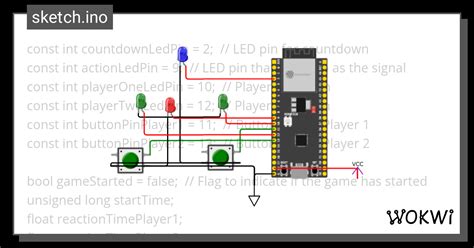 ReactionGame - Wokwi ESP32, STM32, Arduino Simulator