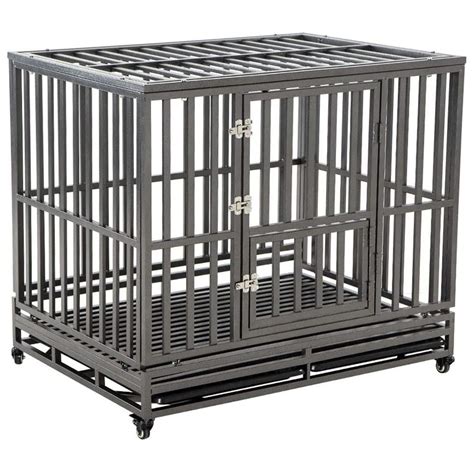 Buy Kelixu 46” Heavy Duty Dog Crate Large Dog Cage Metal Dog Kennels