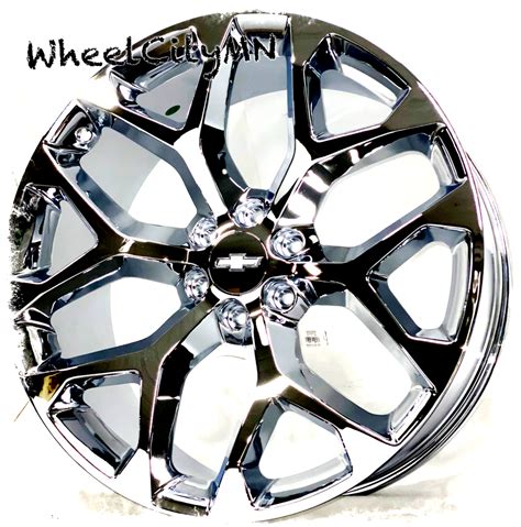 20 Chrome Oe 5668 Sfo Replica Snowflake Wheels Fits 2023 Chevy Colorado 6x55 Ebay